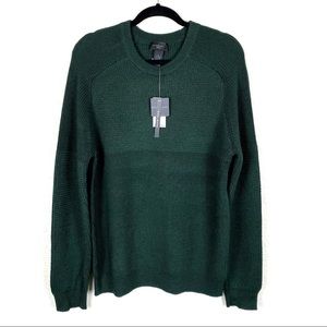 Magaschoni MAN Dark Green Wool-blend Sweater Size Medium
